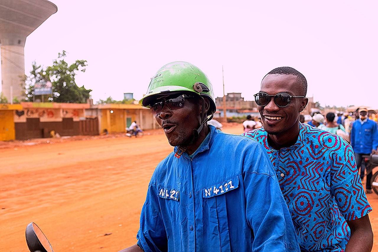 Zemidjan Taxi Moto Ouidah Benin Uniforme