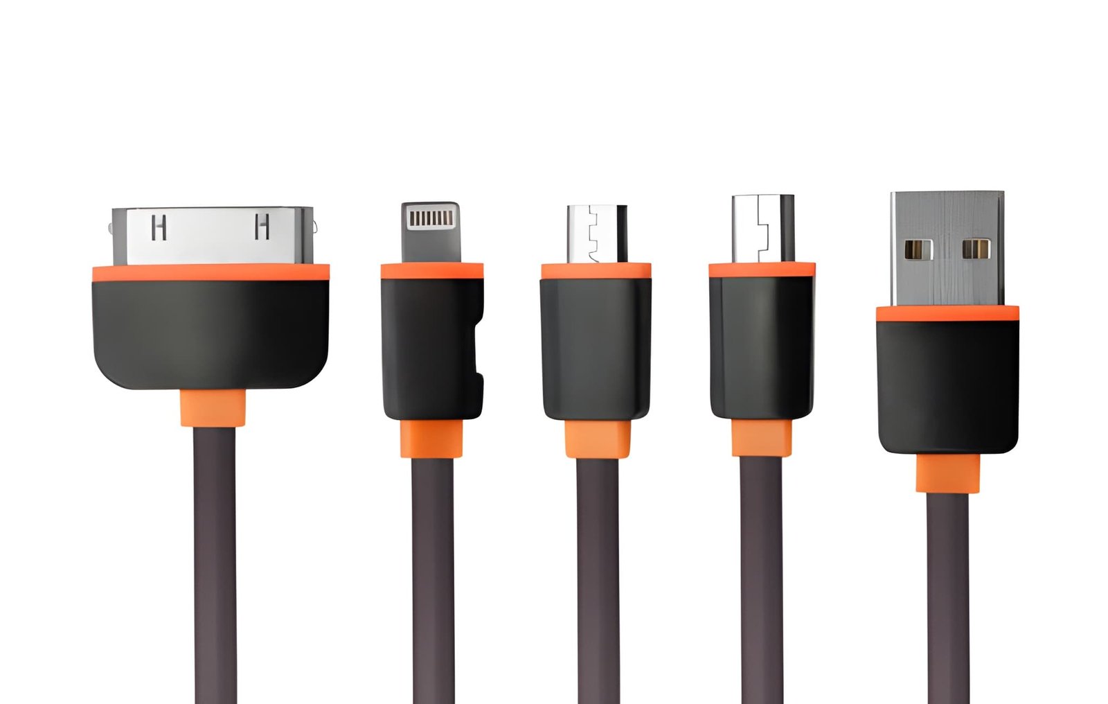 Câble de charge multi-embouts USB-C Lightning Micro-USB pour voyageurs au Bénin