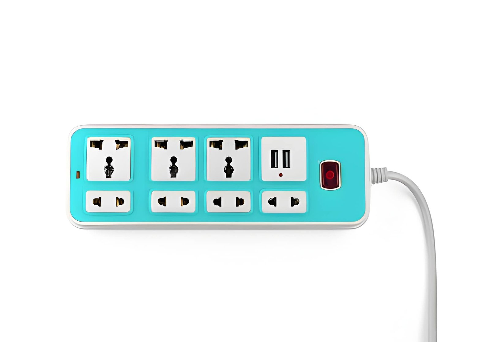 Multiprise de voyage compacte avec ports USB pour hébergement au Bénin