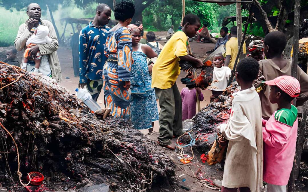 Autel vaudou traditionnel au Bénin, une image loin de l'idée reçue du vaudou danger